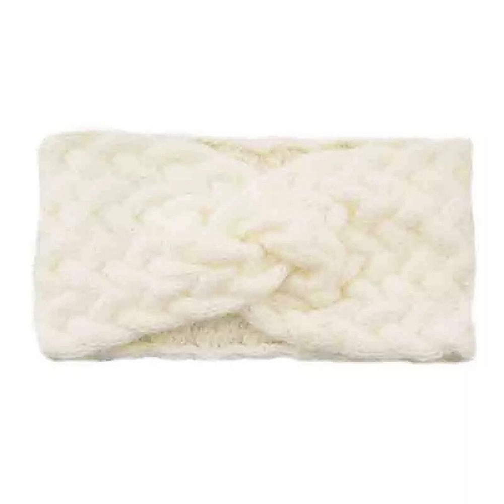Knit Twist Earwarmer Headband - Ivory